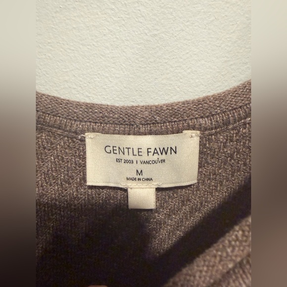 Gentle Fawn Brown Ribbed Knit Tank Top Sleeveless Minimalist Size M - Picture 3 of 7